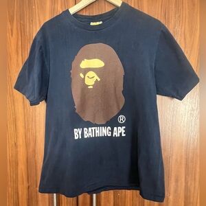 A Bathing Ape Navy Graphic T-Shirt